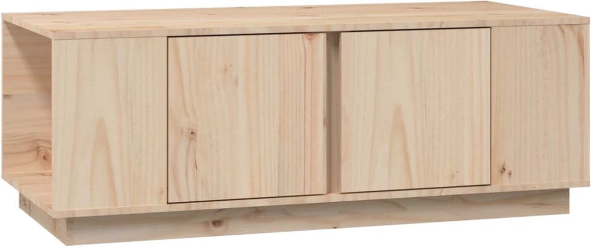 Vidaxl Salontafel 110x50x40 Cm Massief Grenenhout - Bruin