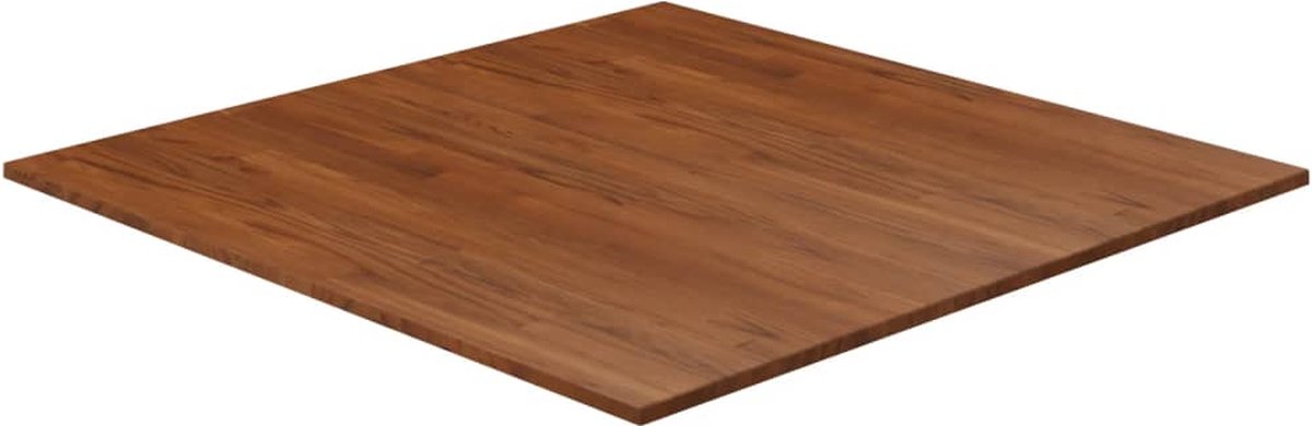 Vidaxl Tafelblad Vierkant 90x90x1,5 Cm Behandeld Eiken Donker - Marrón