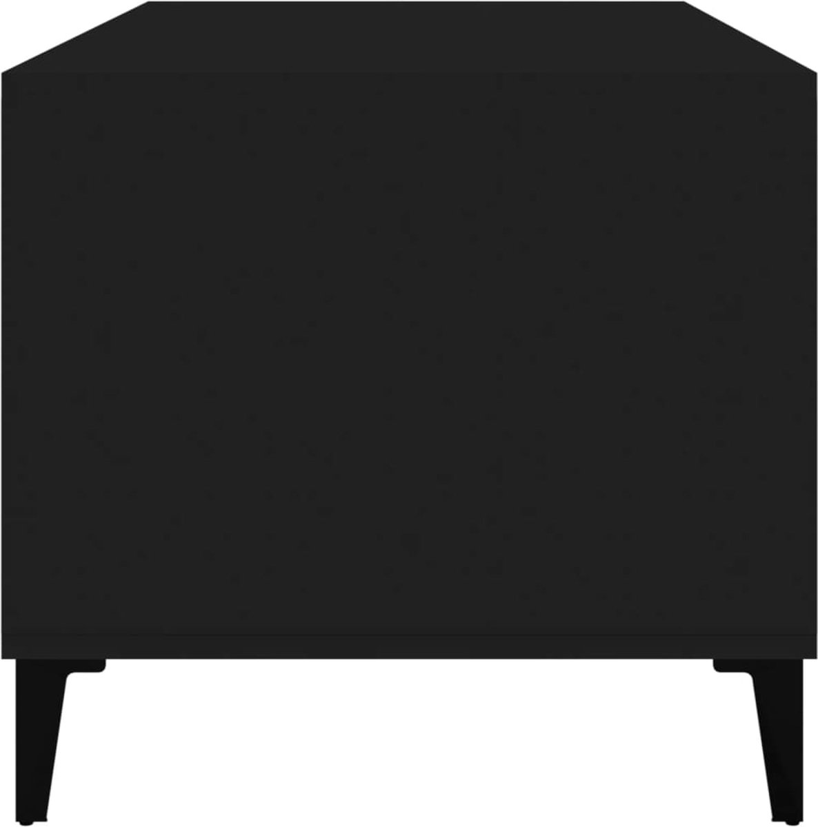 Vidaxl Salontafel 90x49x45 Cm Bewerkt Hout - Zwart