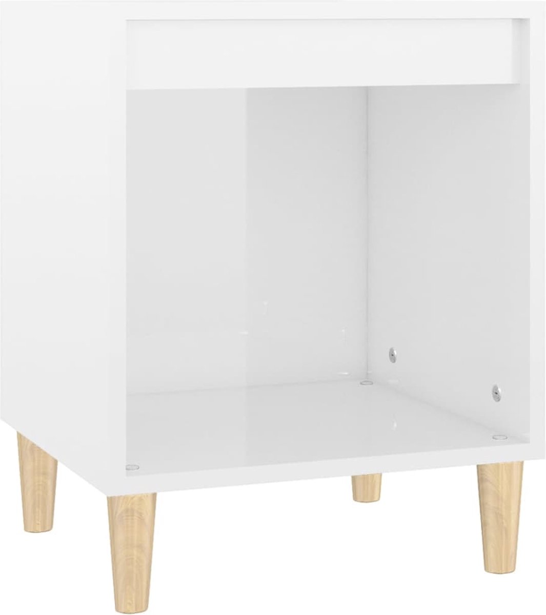 Vidaxl Nachtkastjes 2 St 40x35x50 Cm Hoogglans Wit