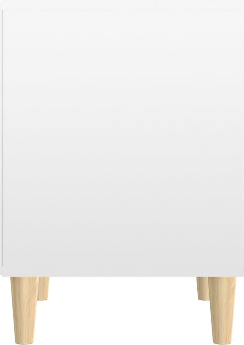 Vidaxl Nachtkastjes 2 St 40x35x50 Cm Hoogglans Wit