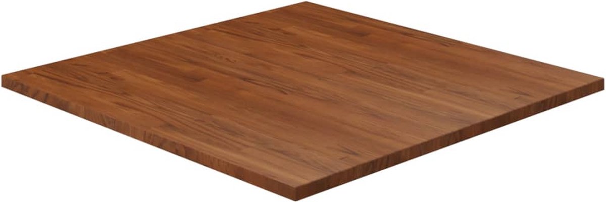 Vidaxl Tafelblad Vierkant 90x90x2,5cm Behandeld Eiken Donker - Marrón