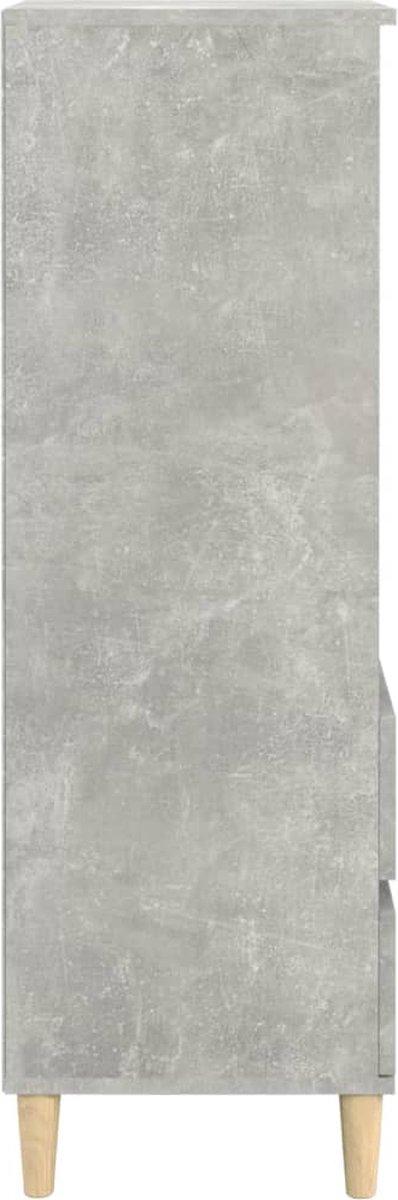 Vidaxl Hoge Kast 40x36x110 Cm Bewerkt Hout Beton - Grijs