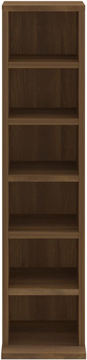 Vidaxl Cd-kast 21x20x88 Cm Bewerkt Houteikenkleurig - Bruin
