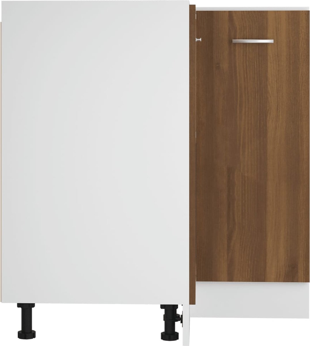 Vidaxl Keukenkastje 75,5x75,5x80,5 Cm Bewerkt Houteikenkleurig - Bruin