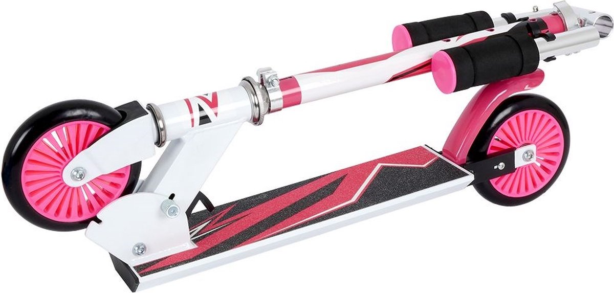 XQ Max Step Inklapbaar Met Voetrem En Wit - Roze