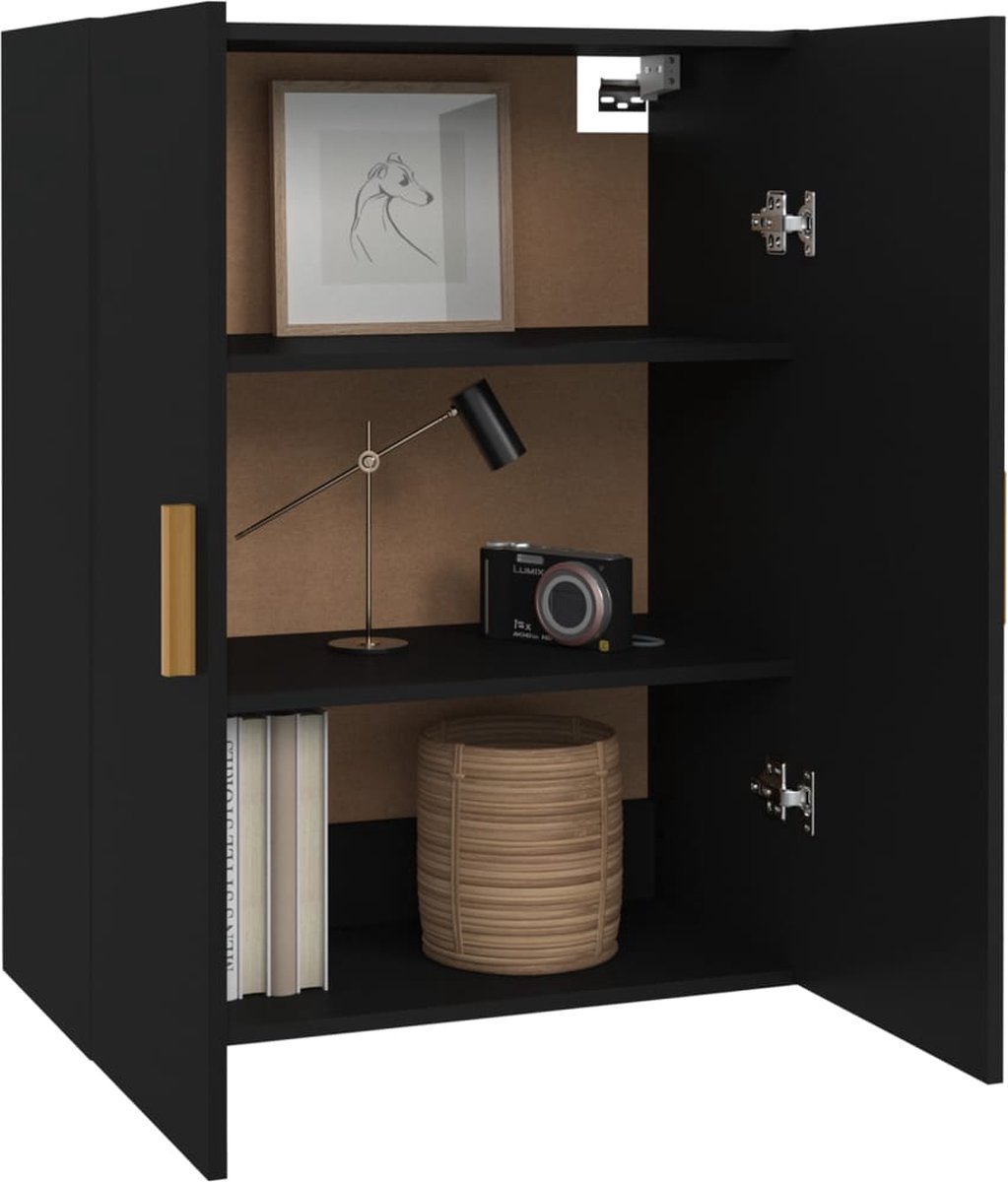 Vidaxl Hangkast 69,5x34x90 Cm - Zwart