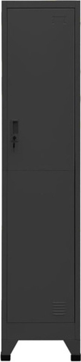 Vidaxl Lockerkast 38x45x180 Cm Staal Antracietkleurig