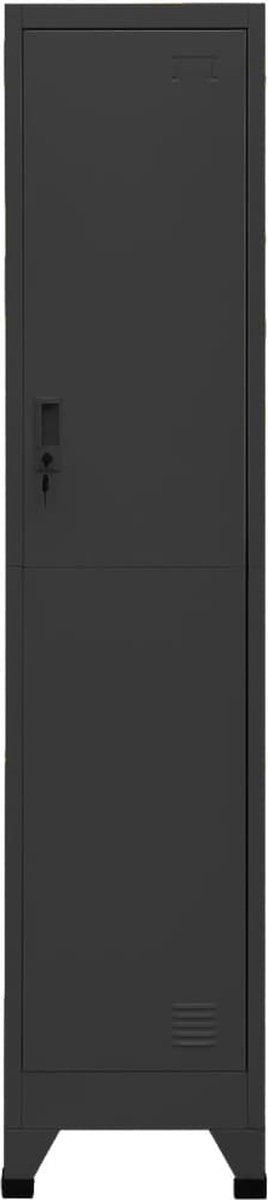 Vidaxl Lockerkast 38x45x180 Cm Staal Antracietkleurig