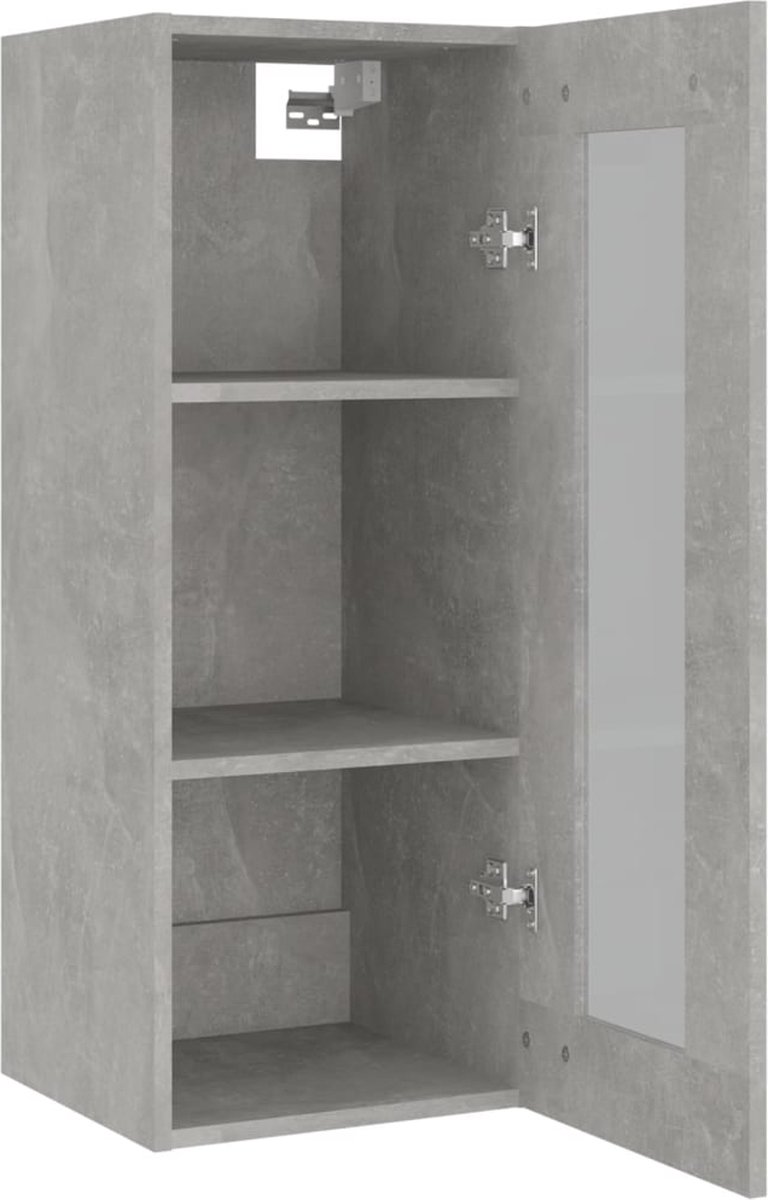 Vidaxl Hangkast 34,5x34x90 Cm Beton - Grijs
