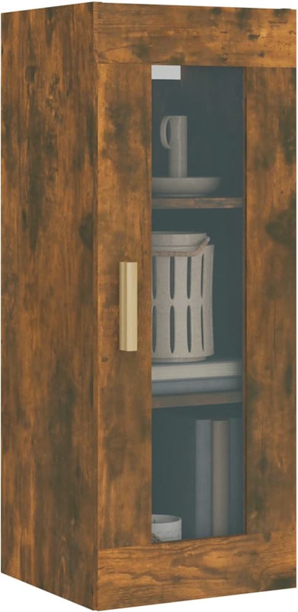 Vidaxl Hangkast 34,5x34x90 Cm Gerookt Eikenkleurig - Bruin