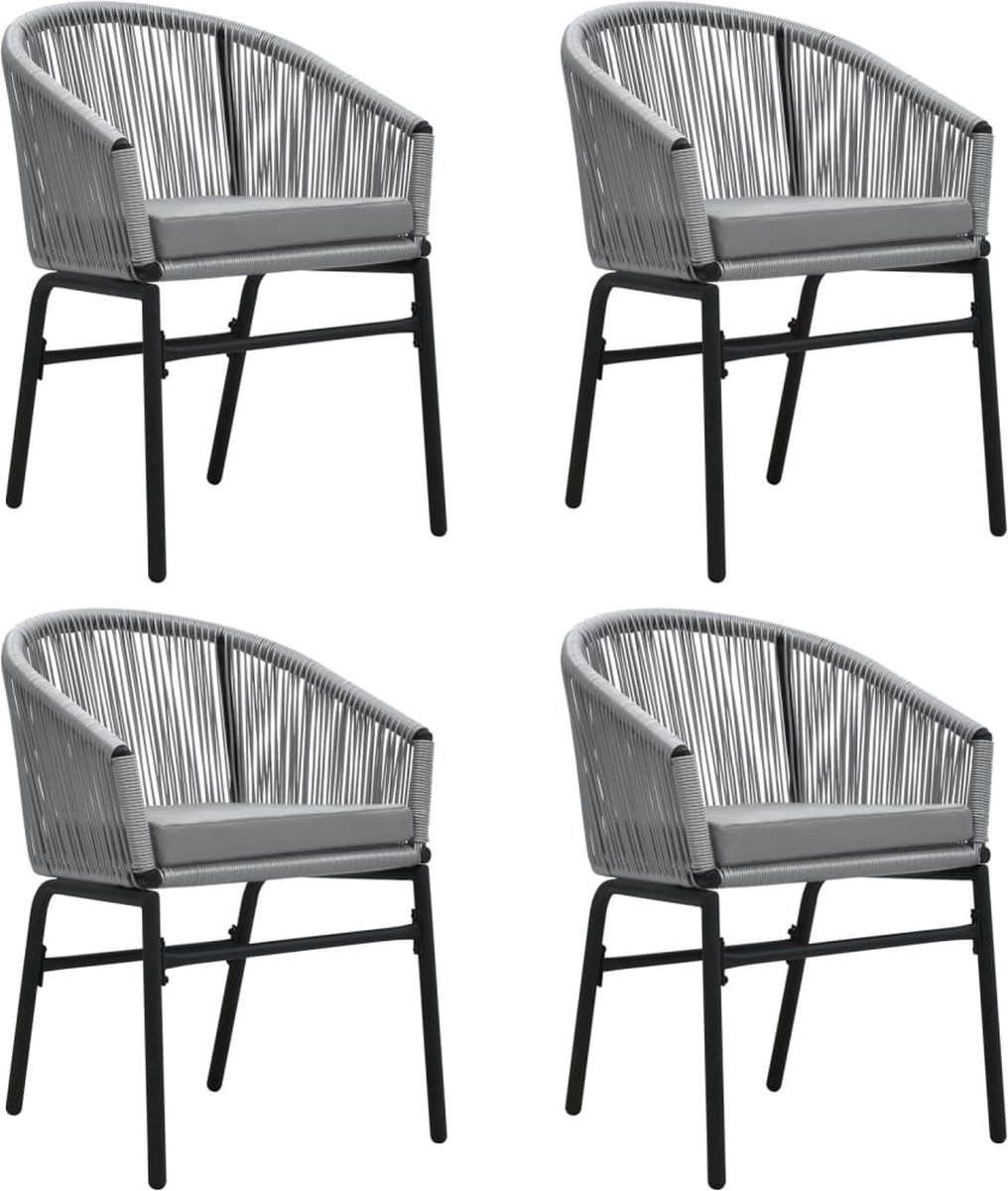 Vidaxl 5-delige Tuinset Antracietkleurig - Grijs