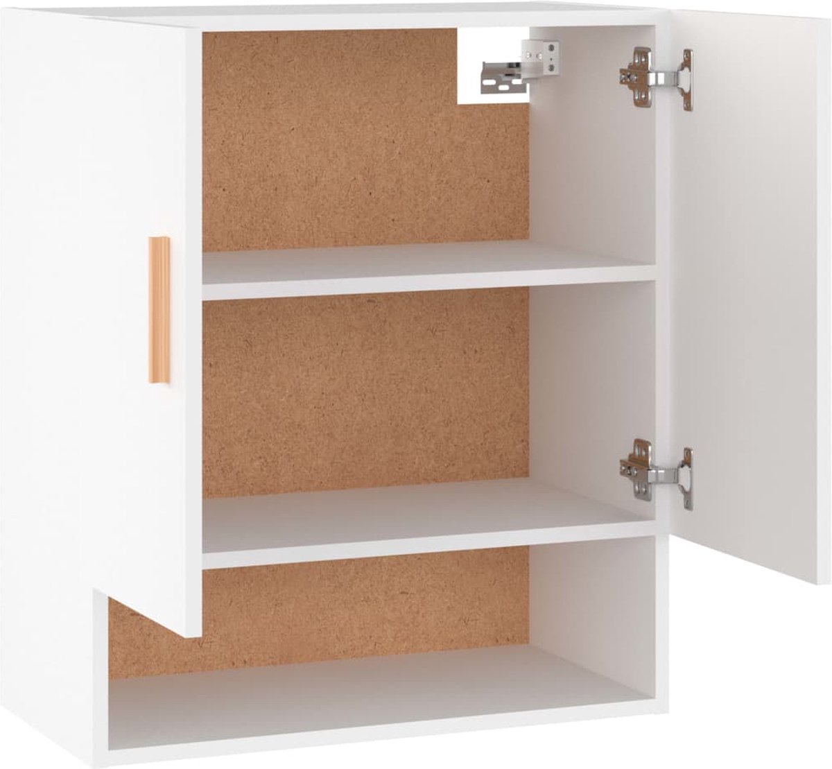 Vidaxl Wandkast 60x31x70 Cm Bewerkt Hout Wit