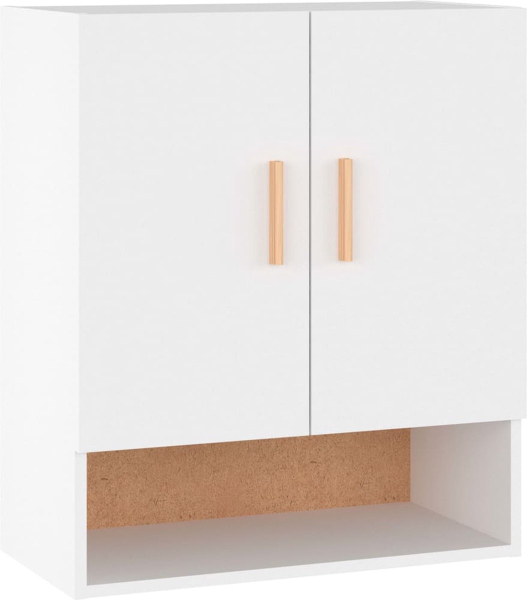 Vidaxl Wandkast 60x31x70 Cm Bewerkt Hout Wit