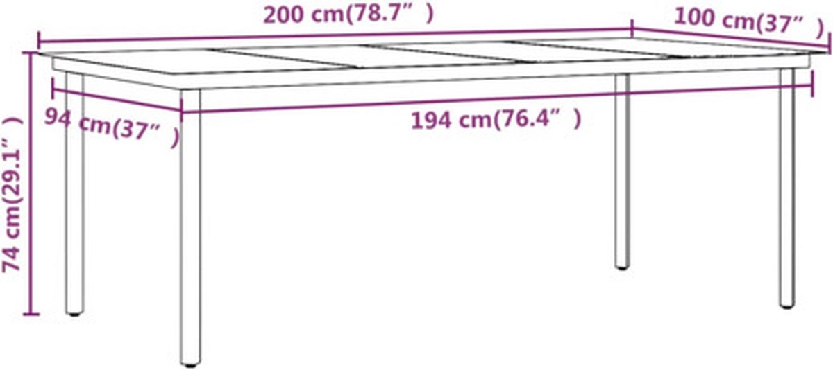 Vidaxl 7-delige Tuinset Met Kussens - Bruin