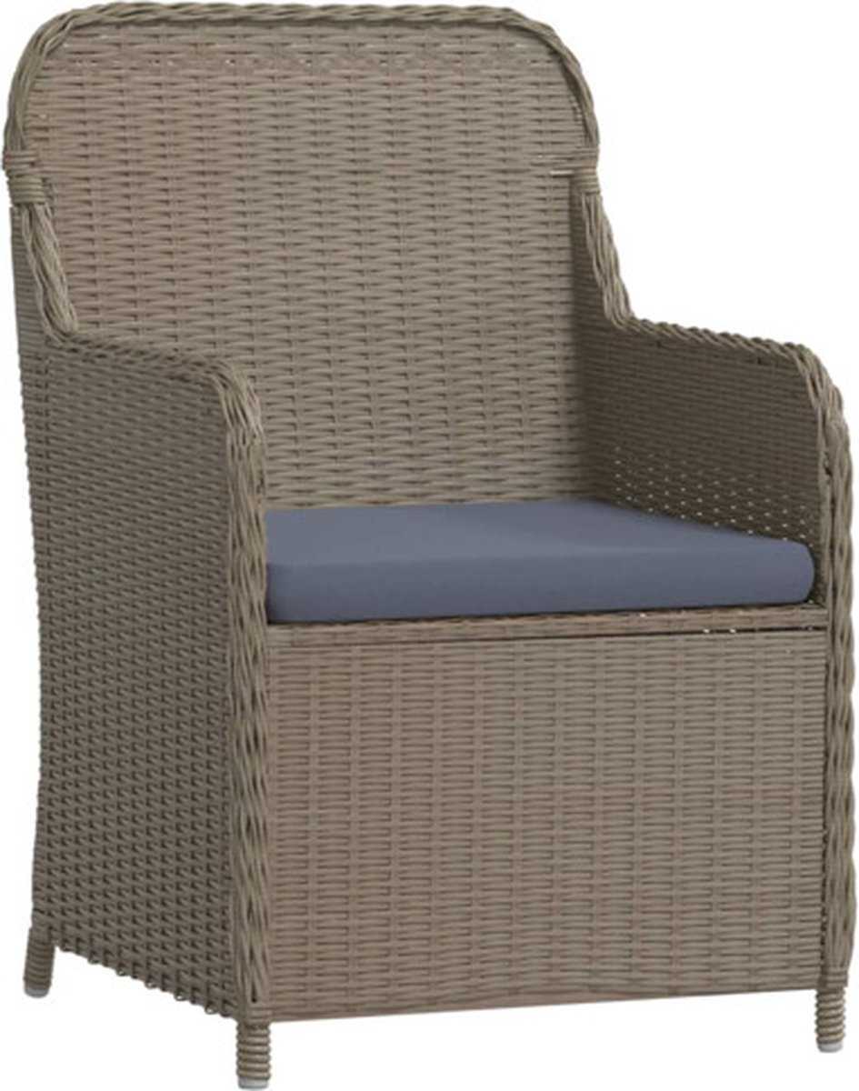 Vidaxl 7-delige Tuinset Met Kussens - Bruin