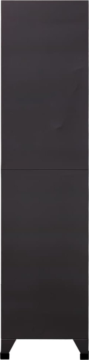 Vidaxl Lockerkast 90x40x180 Cm Staal Antracietkleurig En Rood