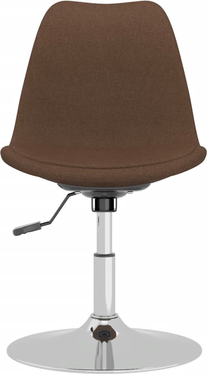 Vidaxl Eetkamerstoelen Draaibaar 2 St Stof - Bruin