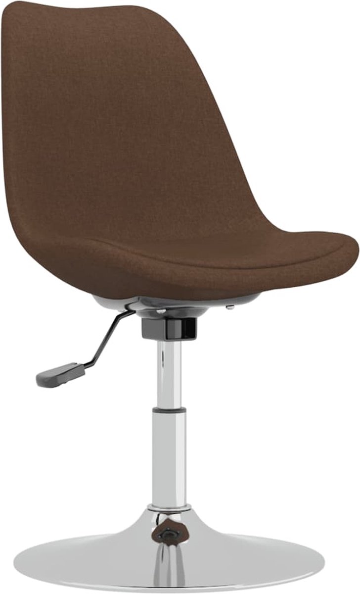 Vidaxl Eetkamerstoelen Draaibaar 2 St Stof - Bruin