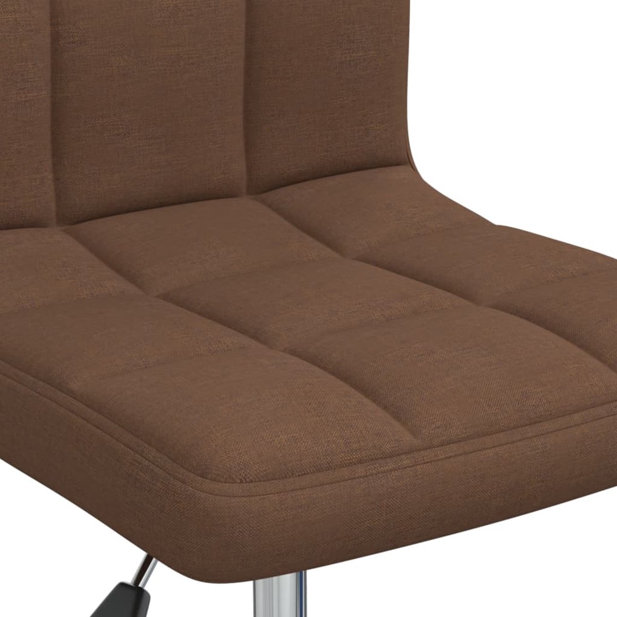 Vidaxl Eetkamerstoelen Draaibaar 6 St Stof - Bruin