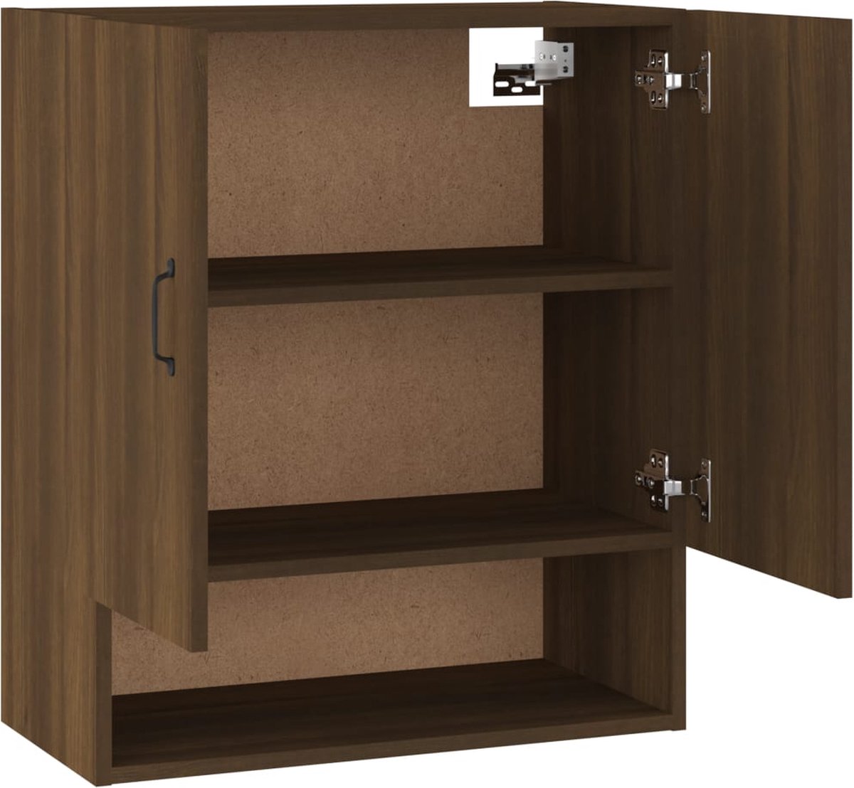 Vidaxl Wandkast 60x31x70 Cm Bewerkt Houteikenkleurig - Bruin