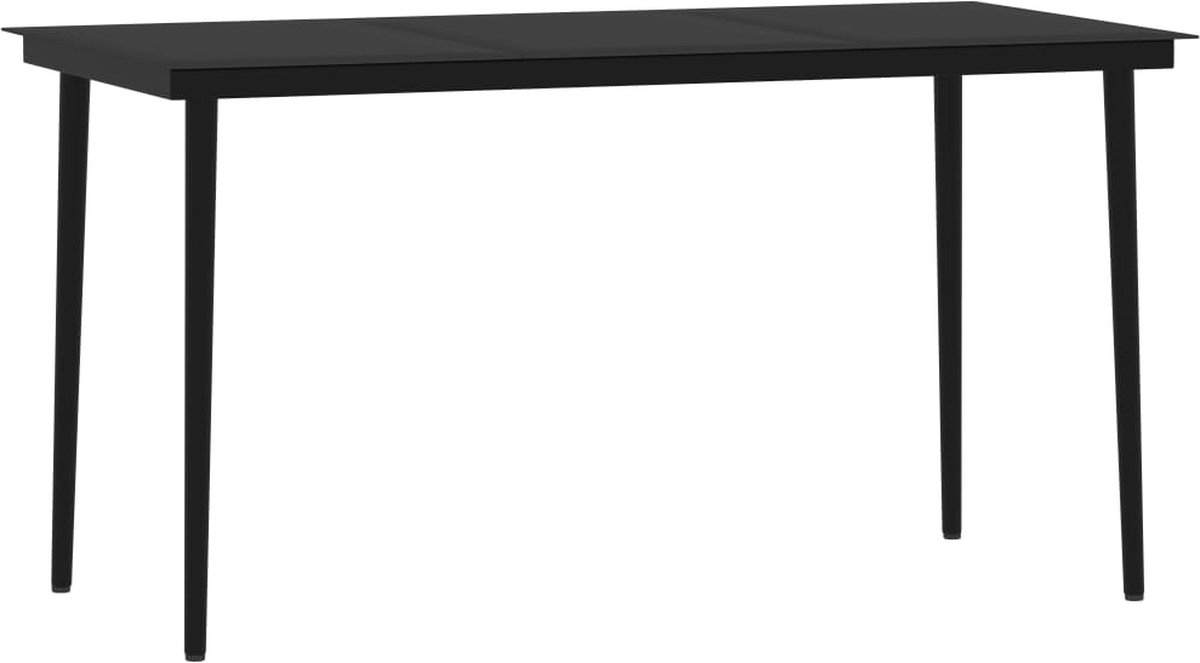 Vidaxl 5-delige Tuinset Eikenkleurig - Zwart