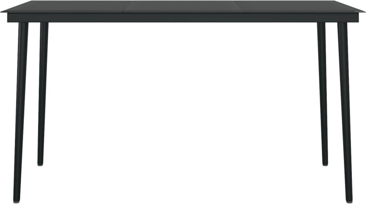 Vidaxl 5-delige Tuinset Eikenkleurig - Zwart
