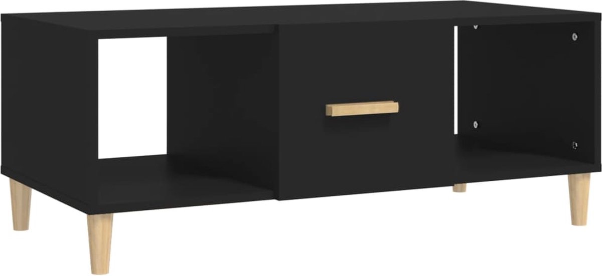 Vidaxl Salontafel 102x50x40 Cm Bewerkt Hout - Negro