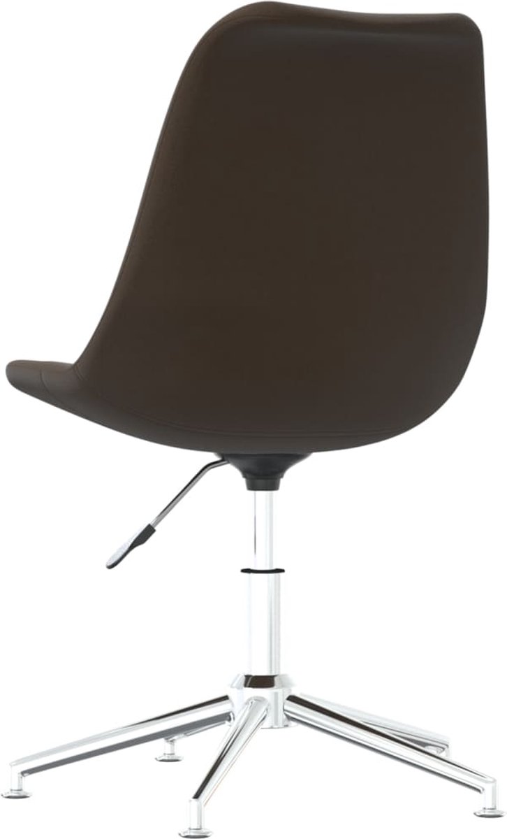 Vidaxl Eetkamerstoelen Draaibaar 2 St Stof Donker - Bruin