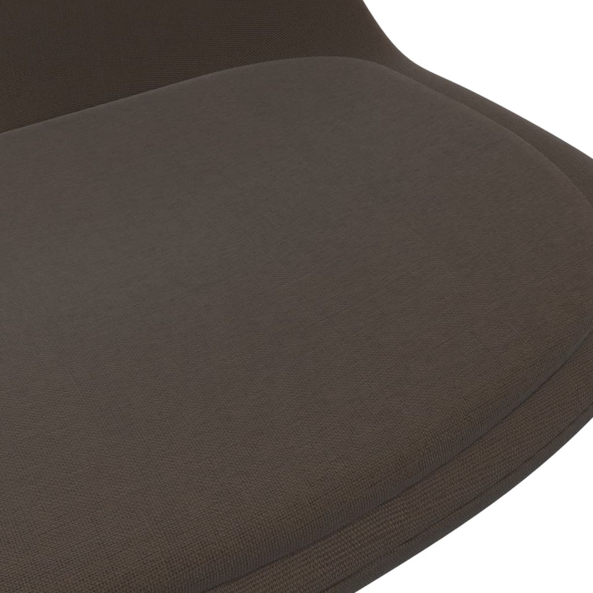 Vidaxl Eetkamerstoelen Draaibaar 2 St Stof Donker - Bruin
