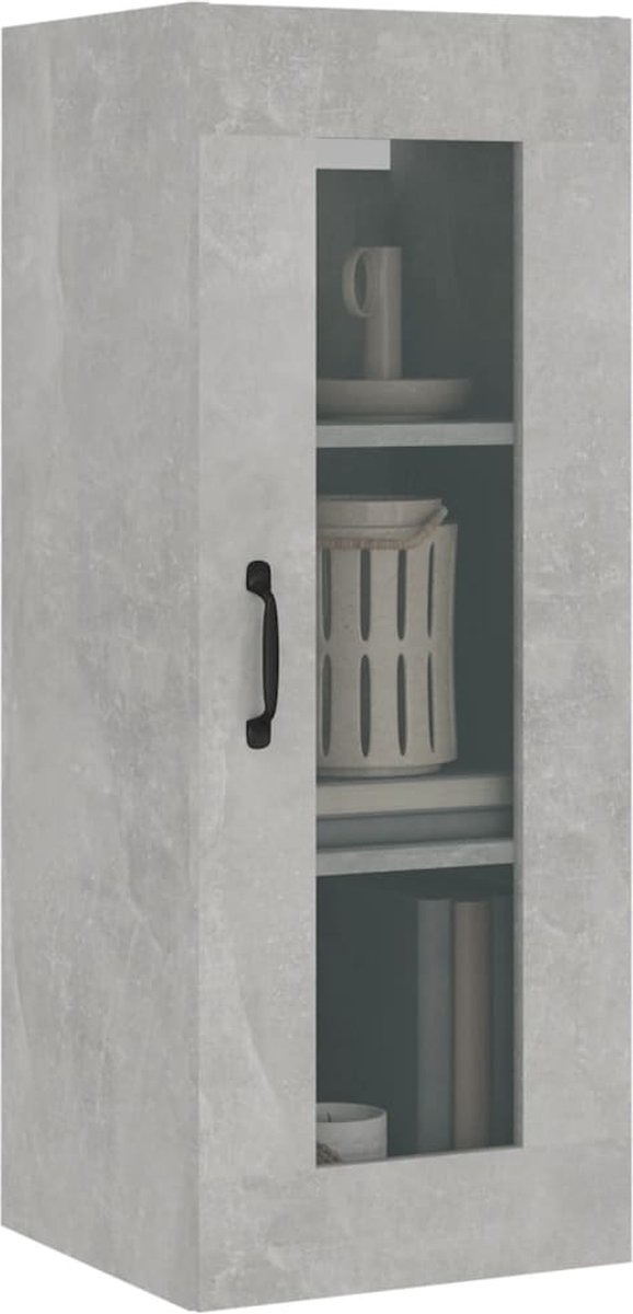 Vidaxl Hangkast 34,5x34x90 Cm Beton - Grijs