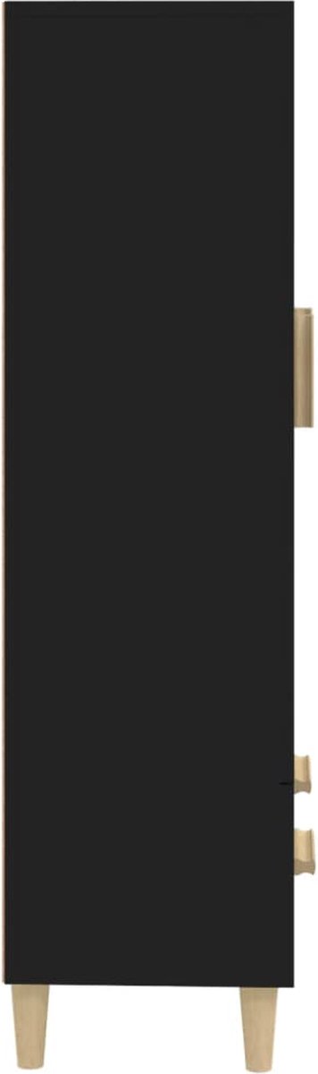 Vidaxl Hoge Kast 70x31x115 Cm Bewerkt Hout - Zwart