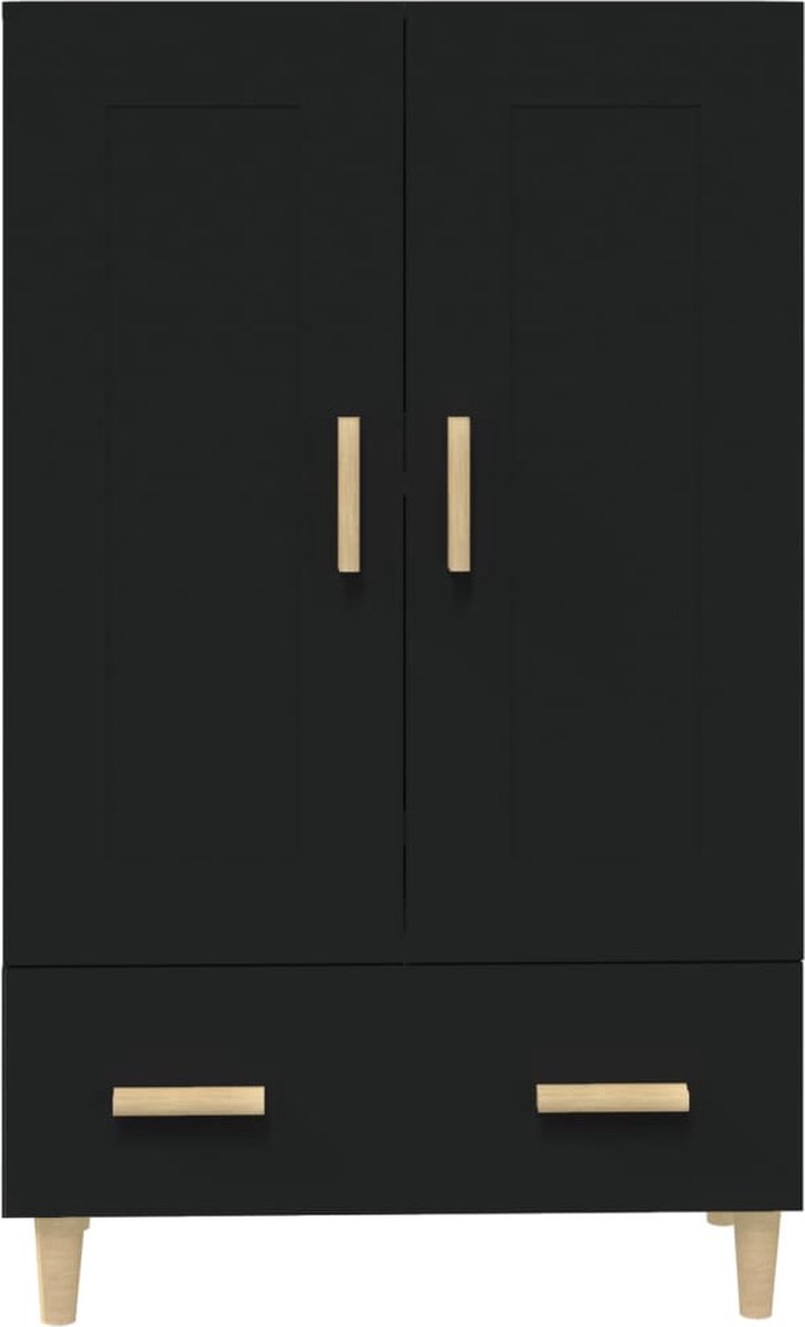 Vidaxl Hoge Kast 70x31x115 Cm Bewerkt Hout - Zwart