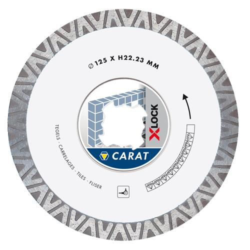 Carat Diamantzaag slijpschijf X-lock Tegels Ø125x22,23 MM