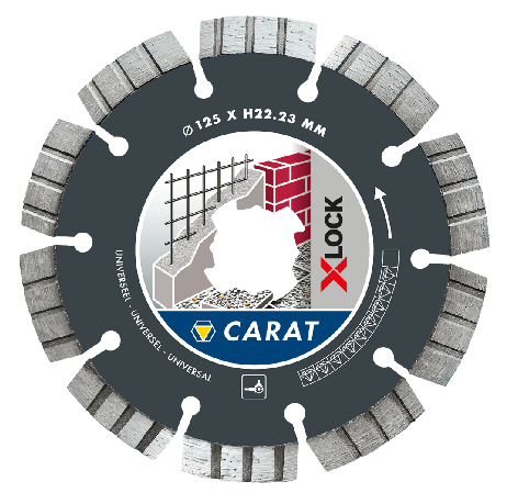 Carat Diamantzaag slijpschijf X-lock Universeel Ø125x22,23 MM