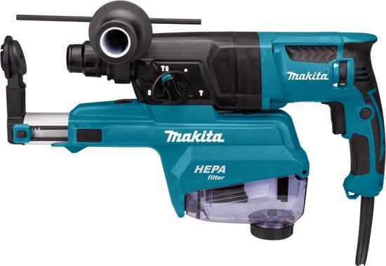 Makita HR2652J 230 V Combihamer met stofafzuigunit in Mbox