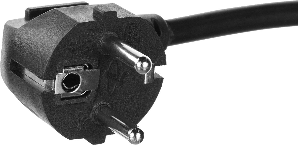 ACT electriciteitssnoer type F 10m - Zwart