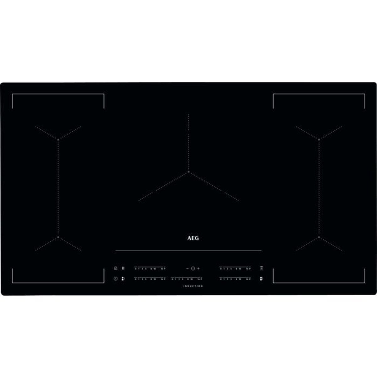 AEG MultipleBridge inductie kookplaat IKE95454IB - Zwart