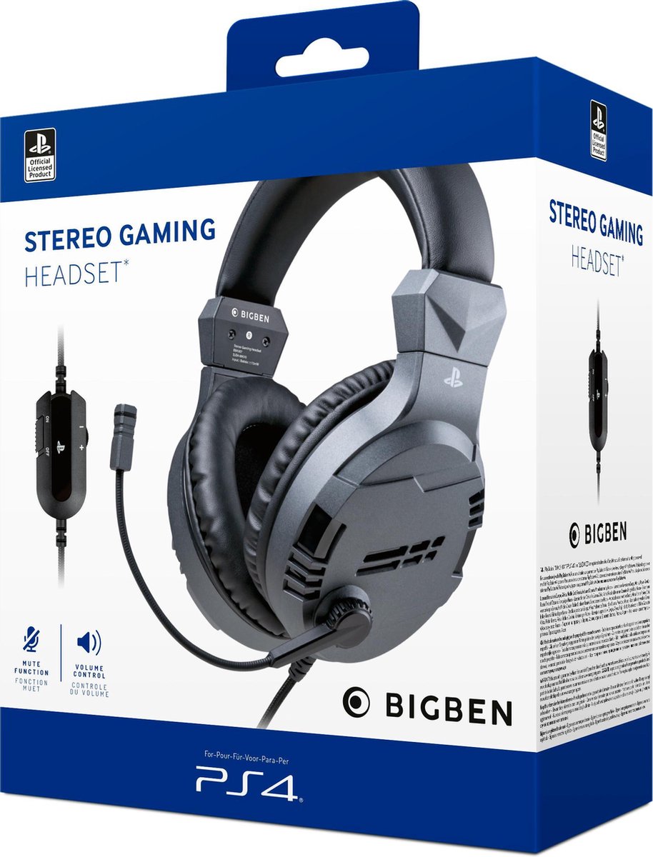 Official Licensed PS4 & PS5 V3 Stereo Gaming Headset - Titanium
