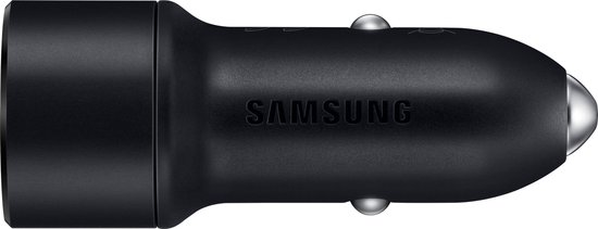 Samsung Autolader met Kabel 2 Usb Poorten 15W - Negro