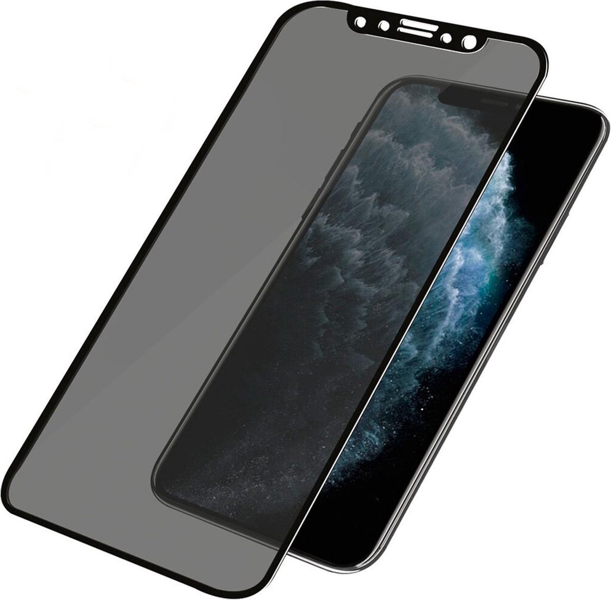 PanzerGlass e Privacy Black Friendly Case voor Apple iPhone X/Xs/11 Pro - Zwart
