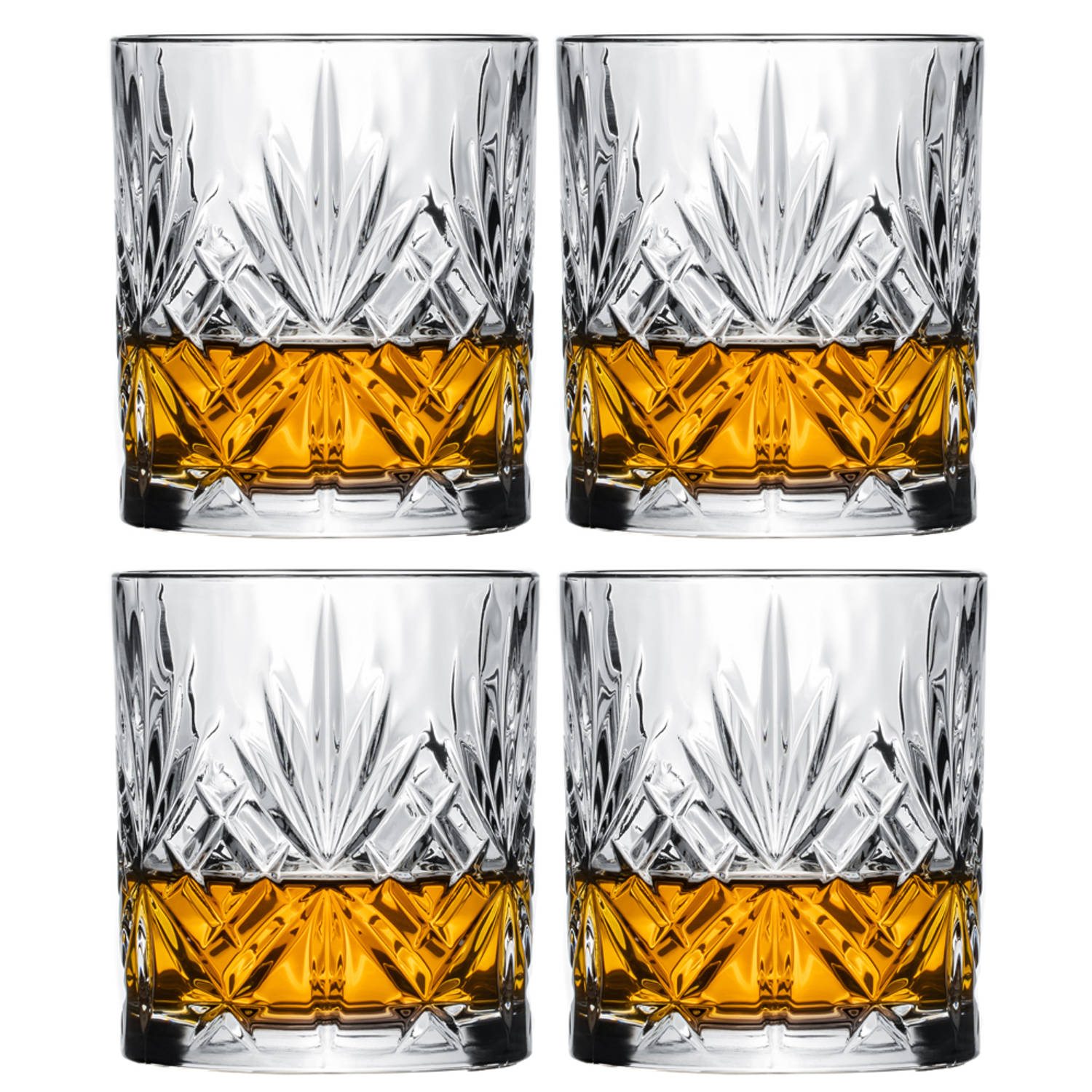 Jay Hill Cocktailglazen / Whiskey Glazen / Waterglazen Moy - 320 Ml - 4 Stuks