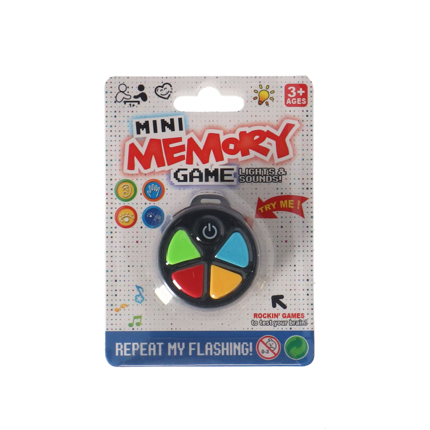 Top1Toys Memory Volgspel Sleutelhanger Met Licht En Geluid