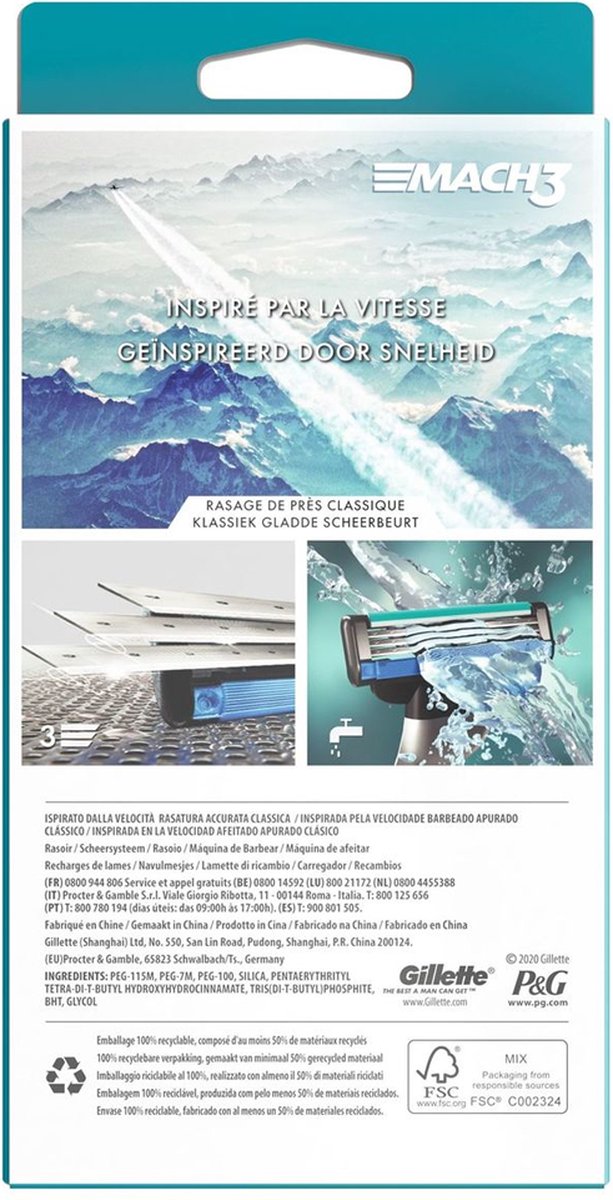 Gillette Mach3 Scheerapparaat Hd 1 Scheermesje
