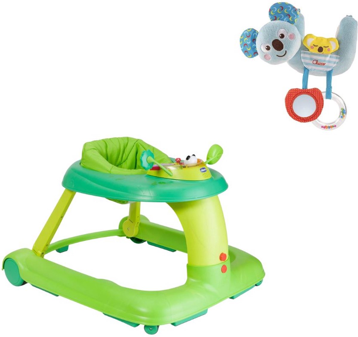 Chicco Bundel - 123 Loopstoel & Rammelaar Koalabeer - Groen