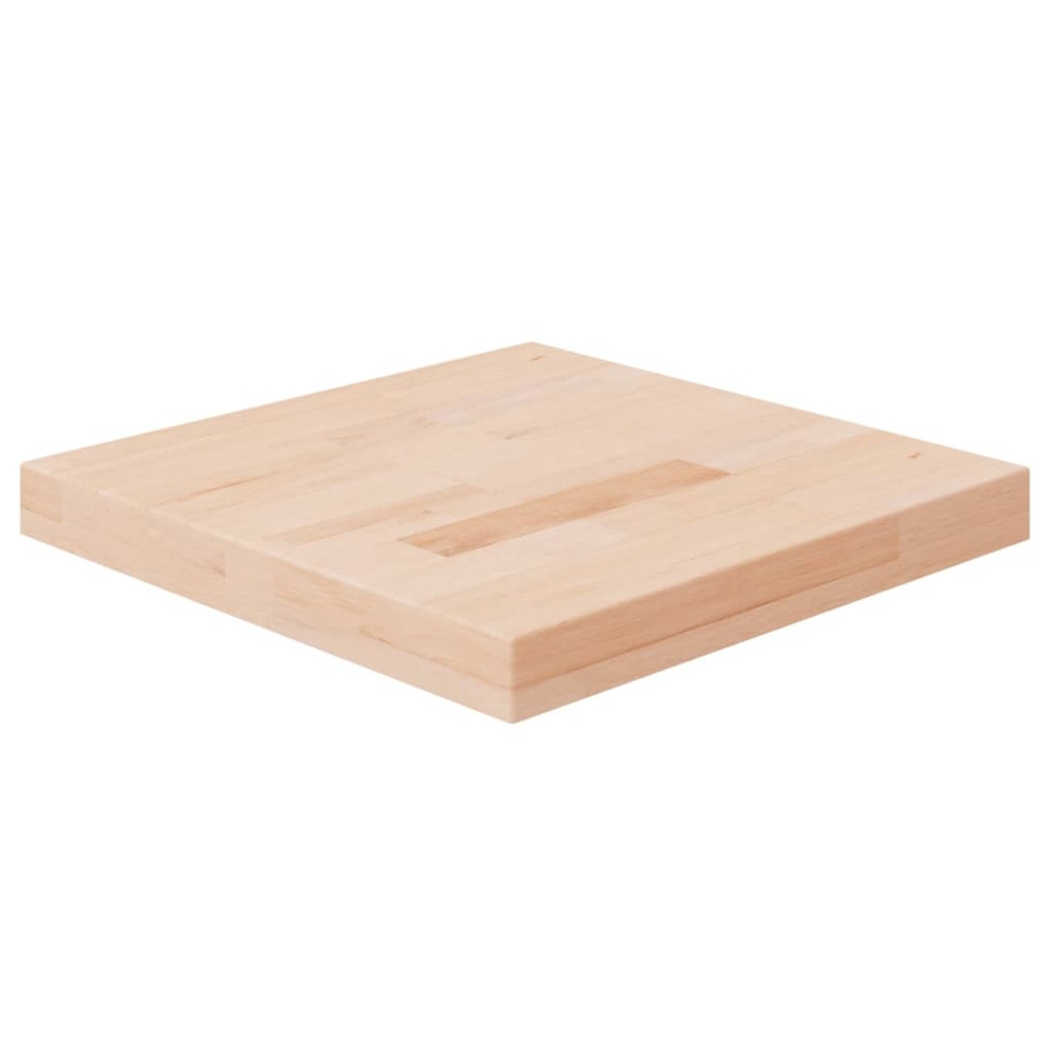 Vidaxl Tafelblad Vierkant 40x40x4 Cm Onbehandeld Massief Eikenhout - Bruin