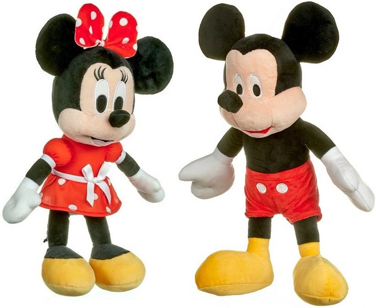 Disney Pluche Knuffels Set Mickey En Minnie Mouse 30 Cm - Knuffelberen