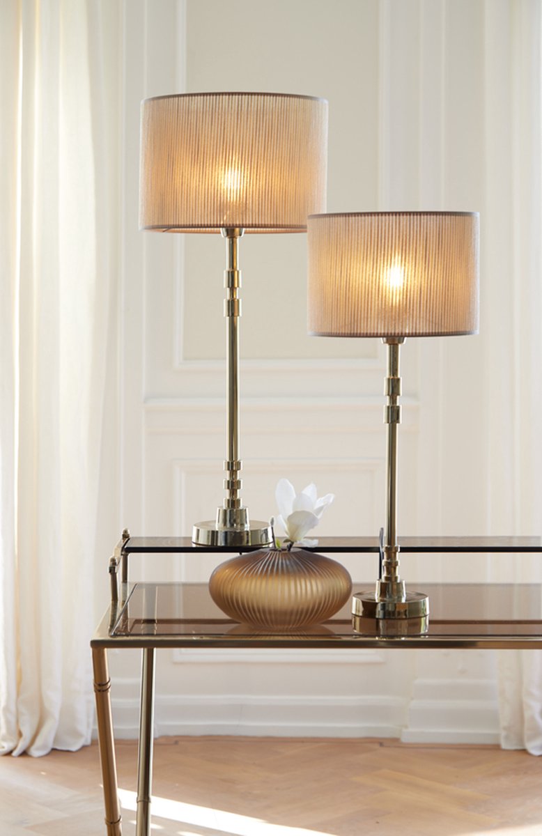Light & Living - Vaas Molexa - 21x21x10.5 - Bruin