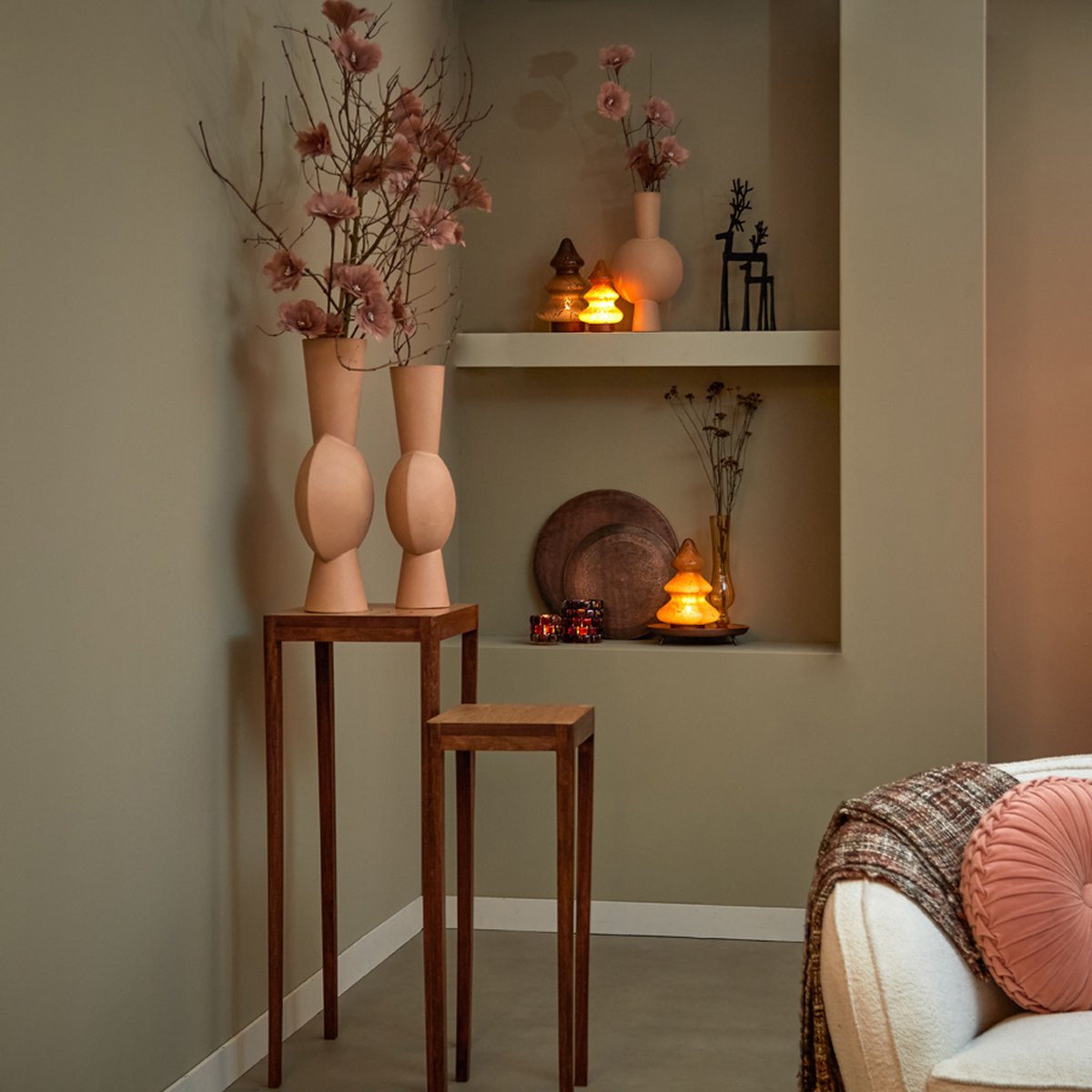 Light & Living - Vaas Kavandu - 19x14.5x61.5 - Oranje