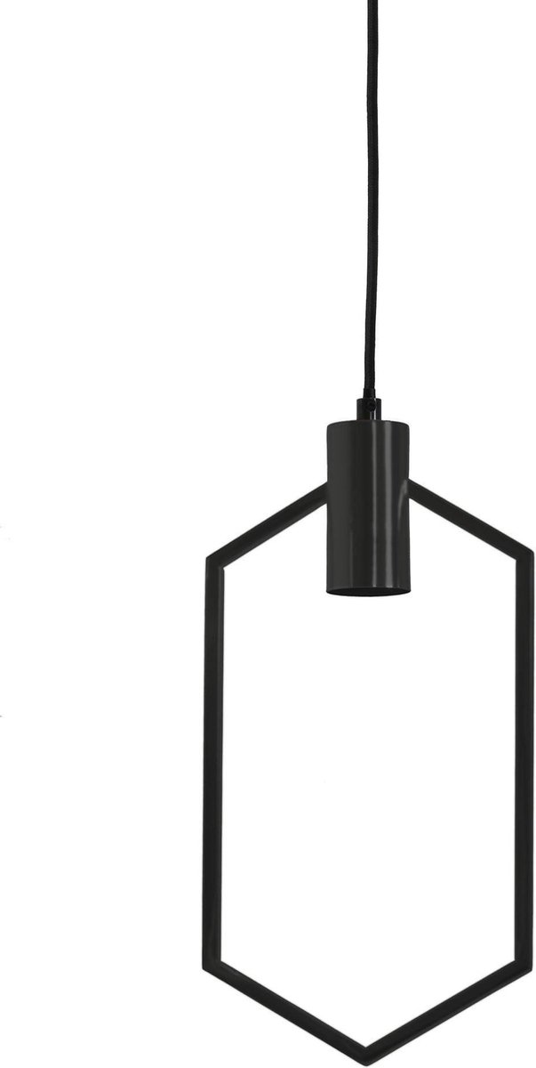 Light & Living - Hanglamp Aina - 20x5x40 - Zwart